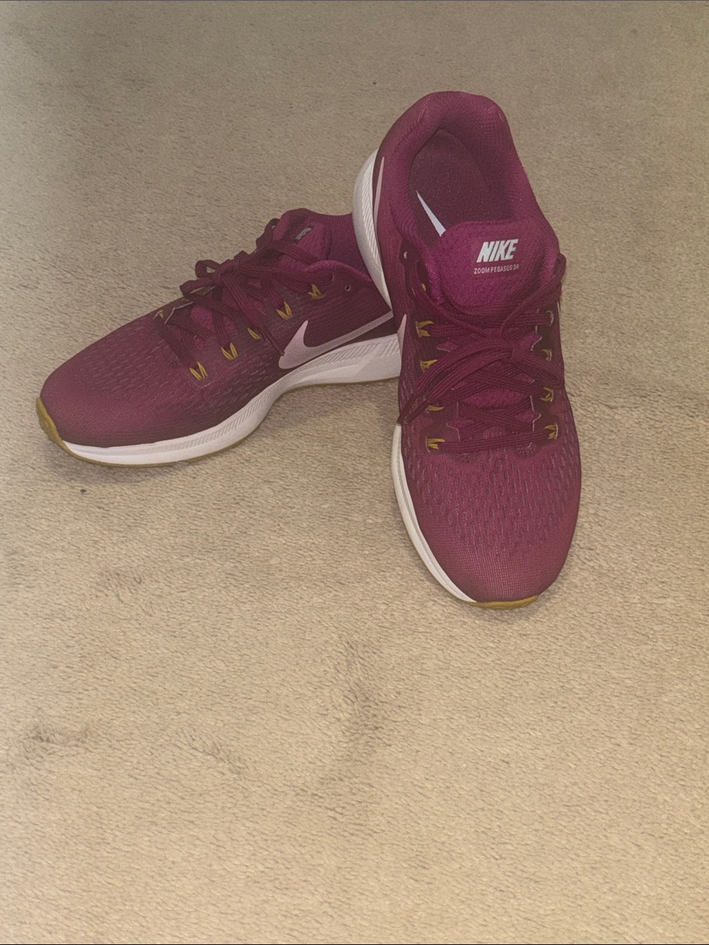 Nike Women’s Burgundy/Pink Running Shoes - Lightweight Support